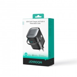 Charger Mobile Joyroom Gan Retractable Cable 65W JR-TCL02EU Black